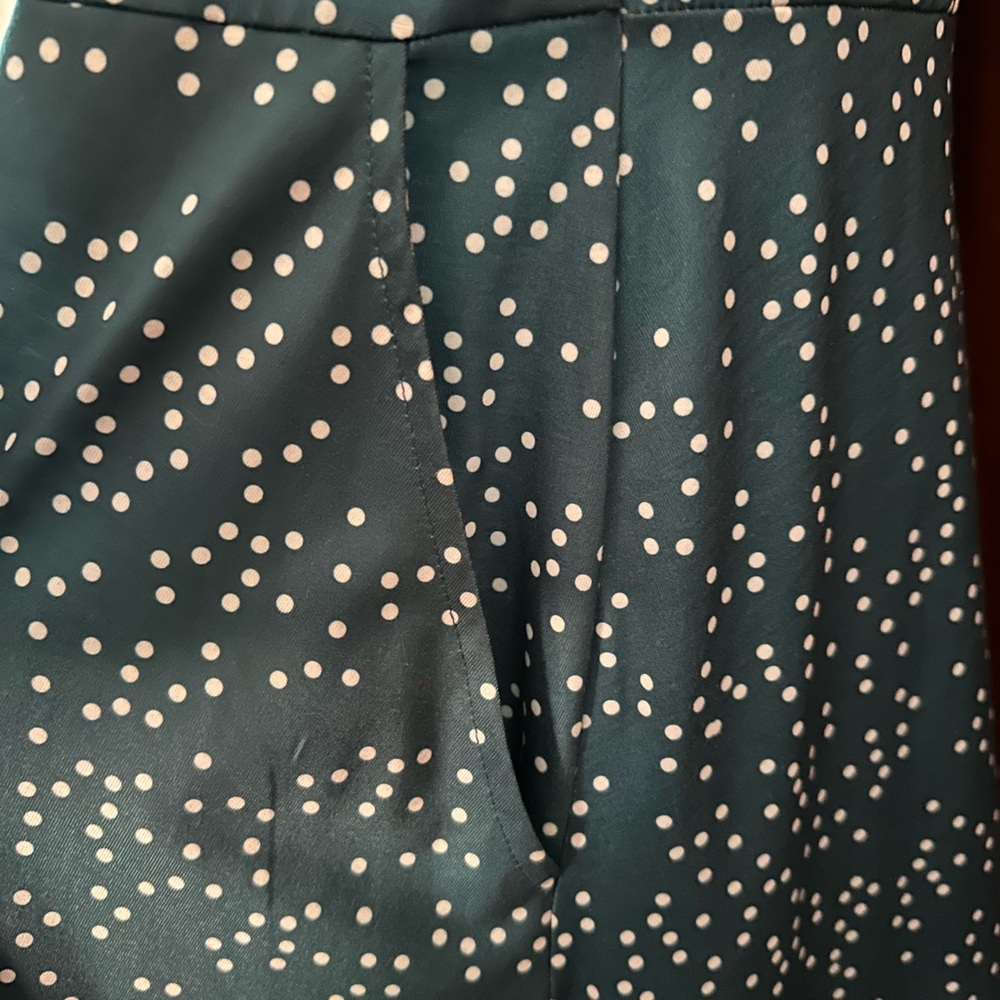 Dark Teal Polka Dot Skirt. New never worn